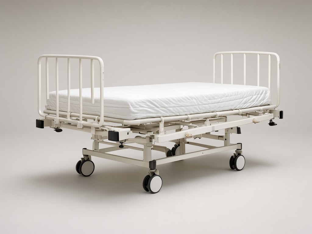 Best Price Two Crank Hospital Beds With Mattress And Wheels For Sale