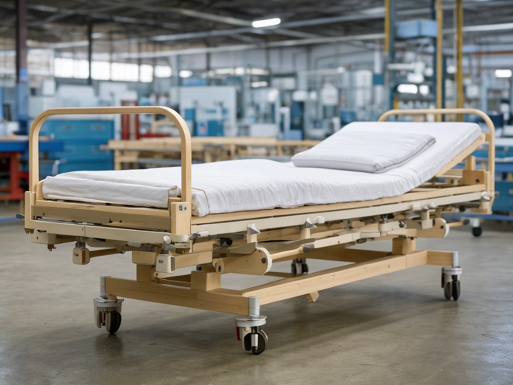 Bulk Wooden Rotating Medical Patient Bed Factory