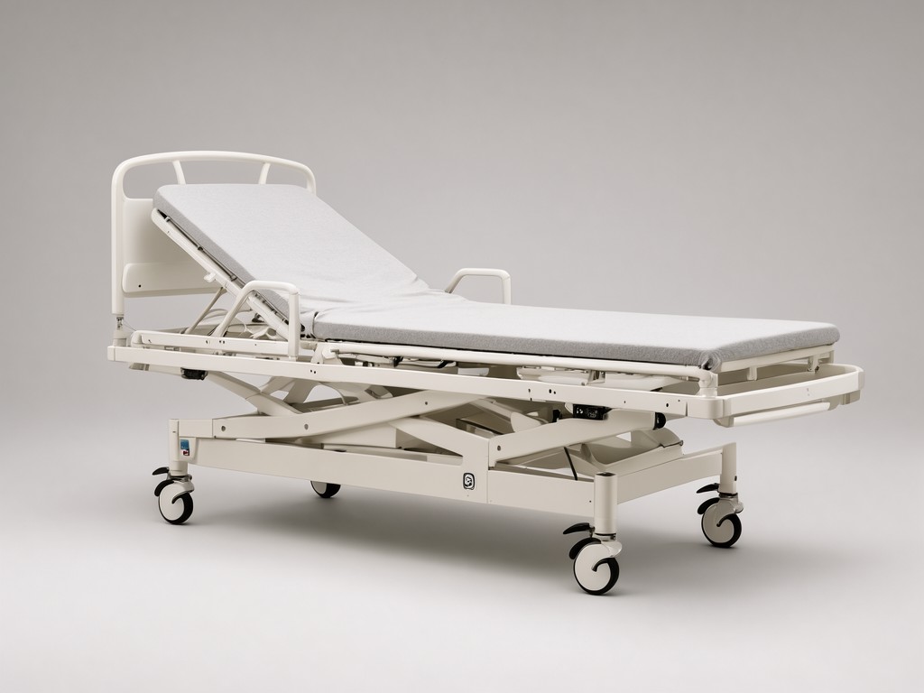 CE Certified two function electric nursing bed with wheels factory