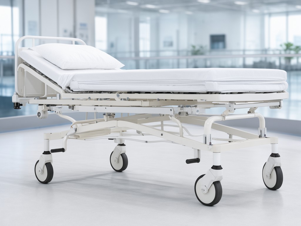 china one crank manual hospital bed with mattress Company