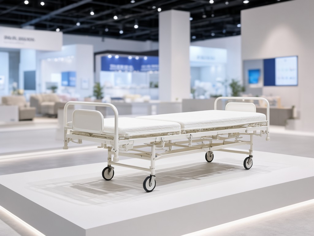 China One Crank Manual Patient Beds With Wheels Supplier