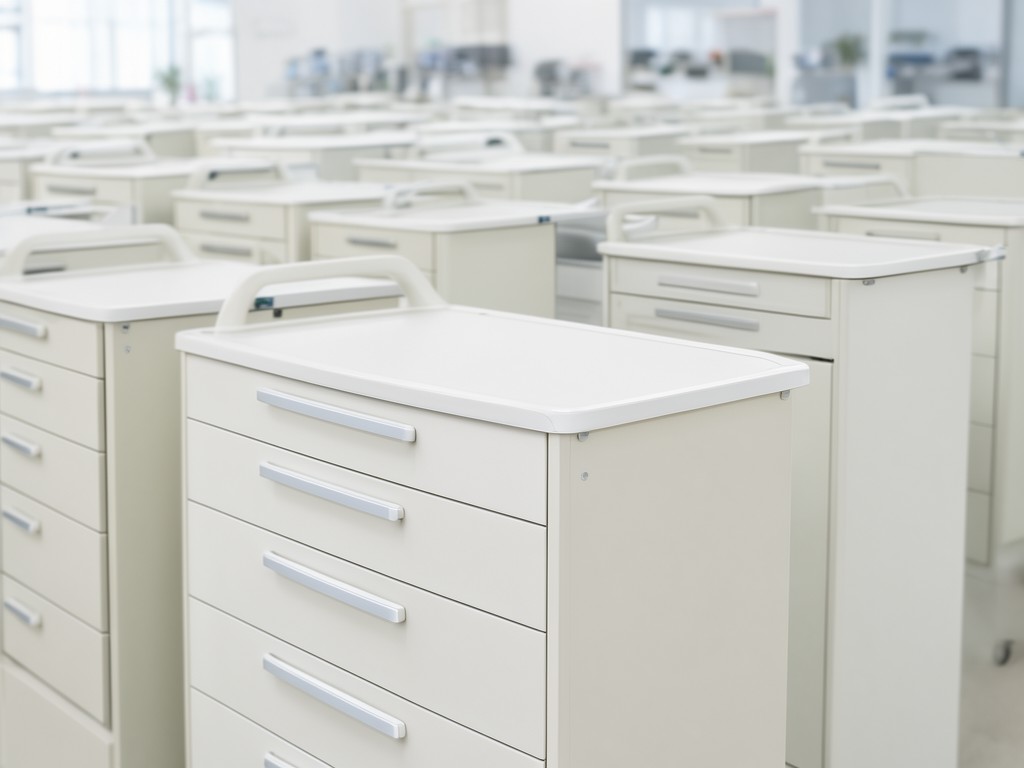 Custom hospital bedside cabinet with drawers Manufacturer
