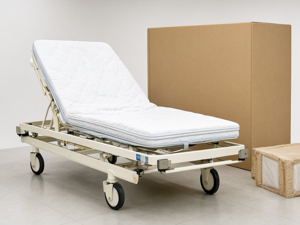 factory direct one function manual hospital beds with mattress factory