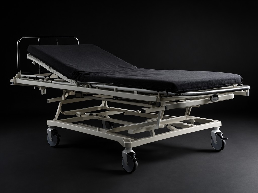 Low Price triple crank manual hospital beds with wheels Exporter