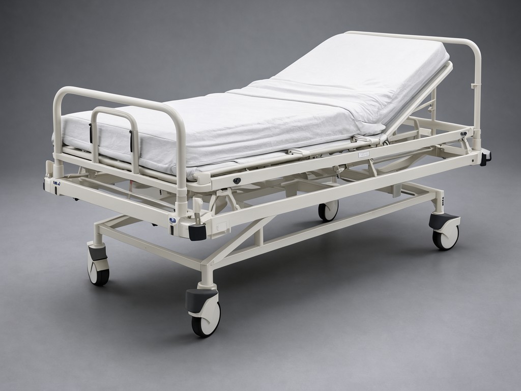 Oem 3 Function Manual Hospital Beds With Wheels And Mattress Factory
