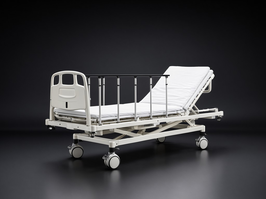 OEM double function manual hospital beds with casters Supplier