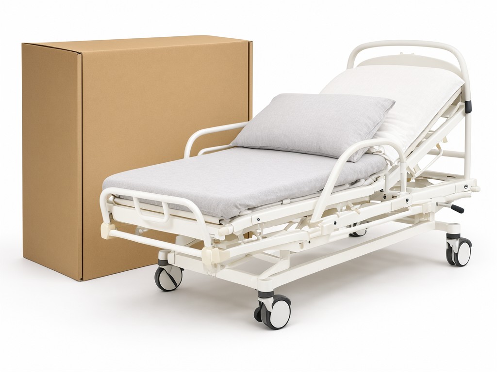 OEM three function manual nursing beds with wheels Factory