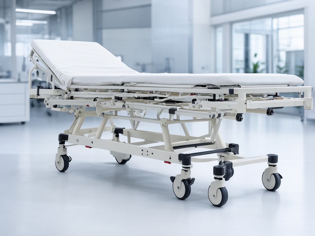 Oem Triple Function Electric Medical Beds With Wheels Exporter