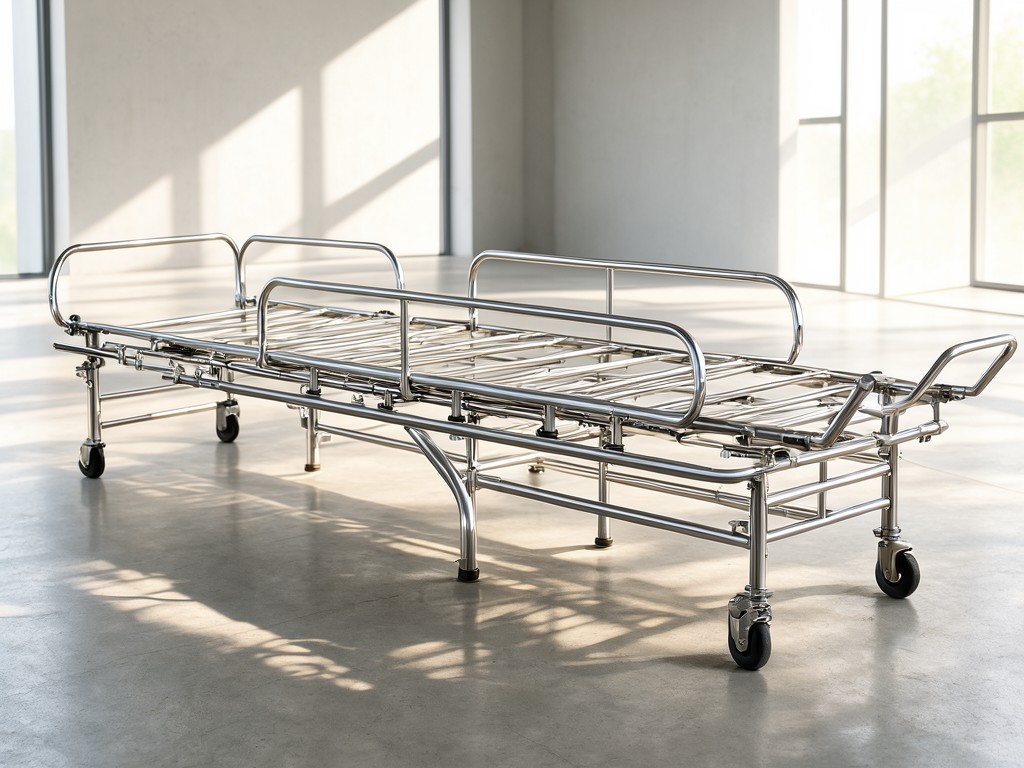 Wholesale 1 Crank Stainless Steel Manual Hospital Beds Factory