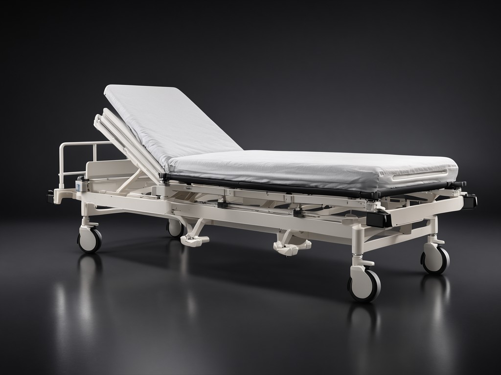 Wholesale 4 Crank Manual Hospital Beds With Mattress And Casters Company