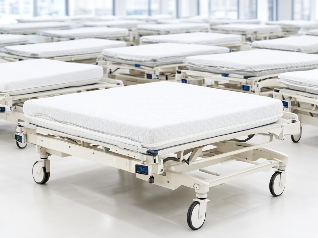wholesale 5 function electric hospital beds with mattress and wheels Company